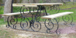 Wrought Iron Picnic Table